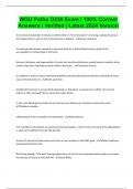 WGU Patho D236 Exam &vert; 100&percnt; Correct Answers &vert; Verified &vert; Latest 2024 Version