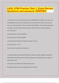 &vert; LATEST EXAM UPDATES&vert; 2024&sol;25 &vert;LEGL 2700 Practice Test 1&comma; Exam Review  Questions and answers&sol; VERIFIED&period;