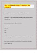 NHTSA Exam Review Questions and  answers&sol;&vert; LATEST EXAM UPDATES&vert; 2024&sol;25 &vert;
