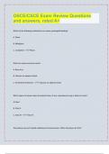 OSCE&sol;CSCE Exam Review Questions  and answers&comma; rated A&plus;&vert; LATEST EXAM UPDATES&vert; 2024&sol;25 &vert;