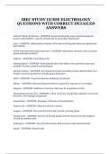 IBEC STUDY GUIDE ELECTROLOGY QUETSIONS WITH CORRECT DETAILED ANSWERS