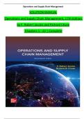 Solution Manual For Operations and Supply Chain Management&comma; 17th Edition by &lpar;F&period; Robert Jacobs&comma; 2024&rpar;&comma; Verified Chapters 1 - 22&comma; Complete Newest Version