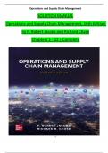 TEST BANK For Operations and Supply Chain Management&comma; 16th Edition by F&period; Robert Jacobs and Richard Chase&comma; Verified Chapters 1 - 22&comma; Complete Newest Version