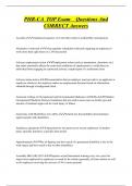 PHR-CA TOP Exam Questions And  CORRECT Answers