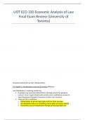 UOT ECO 320 Economic Analysis of Law Final Exam Review (University of Toronto)