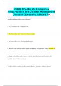 COMM Chapter 25. Emergency  Preparedness and Disaster Management (Practice Questions 2) Rated A+