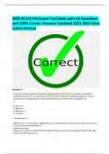NGN NCLEX RN Exams Test Bank with All Questions  and 100&percnt; Correct Answers Updated 2023-2024 New  Latest Version