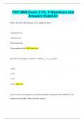PSY 3604 Exam 2 Ch. 5 Questions and  Answers Rated A+
