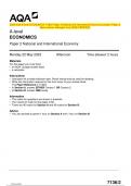 2023 AQA A-level ECONOMICS 7136&sol;2 Paper 2 National and International Economy Question Paper & Mark scheme &lpar;Merged&rpar; June 2023 &lbrack;VERIFIED&rsqb;