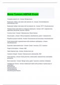 Bone Tumors ABFAS Exam 2024 Questions and Answers - Graded A