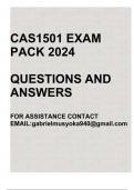 CAS1501 Exam pack 2024(Questions and answers)