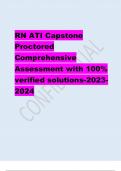 RN ATI Capstone Proctored Comprehensive Assessment with 100% verified solutions-2023- 2024