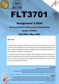FLT3701 Assignment 2 (COMPLETE ANSWERS) 2024 