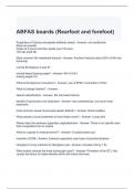 ABFAS boards (Rearfoot and forefoot) Exam Questions with correct Answers