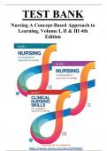TEST BANK Nursing A Concept-Based Approach to Learning&comma; Volume I&comma; II & III 4th Edition
