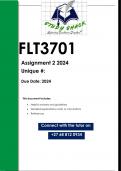 FLT3701 Assignment 2 (QUALITY ANSWERS) 2024
