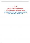  OCR  GCSE (9–1) English Language J351/02 Exploring effects and impac  QUESTION PAPER AND MARK SCHEME FOR JUNE 2023 (MERGED) 