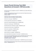 GUAM DRIVERS WRITTEN  EXAM PACKAGE DEAL &lpar;BUNDLE&rpar; WITH COMPLETE QUESTIONS AND ANSWERS 100&percnt; ACCURATE
