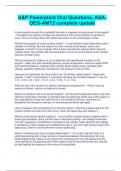 A&P Powerplant Oral Questions&comma; ASA-OEG-AMT2 complete update