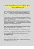RCAL Part 2 Exam Questions With 100&percnt; Correct Answers 2024
