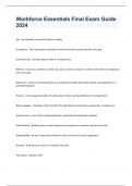 Workforce Essentials Final Exam Guide 2024