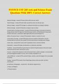 NYSTCE CST 245 Arts and Science Exam Questions With 100&percnt; Correct Answers
