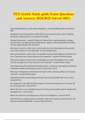 FEX Seattle Study guide Exam Questions and Answers 2024&sol;2025 Solved 100&percnt;