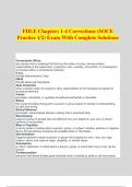 FDLE Chapters 1-4 Corrections (SOCE Practice 1/2) Exam With Complete Solution