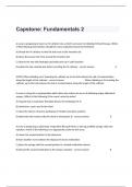   Capstone: Fundamentals 2 Complete Actual Exam Questions With Correct Answers.