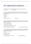  ATI - capstone pharm assessment Exam Solution Guide With Answers Sheet.