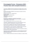  Promulgated Contracts Champions   EXAM PACKAGE DEAL &lpar;BUNDLE&rpar; WITH COMPLETE QUESTIONS AND ANSWERS 100&percnt; ACCURATE