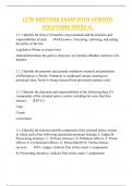 LETA MIDTERM EXAM WITH VERIFIED SOLUTIONS RATED A&period;