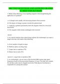 MRI TEST QUESTIONS AND ANSWERS GRADED A+ BEST FOR REVISION