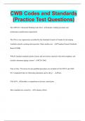 CWB Codes and Standards (Practice Test Questions)
