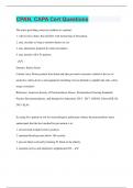 CPAN&comma; CAPA Cert Questions