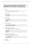 samenvatting leerstof 34 QUESTIONS AND ANSWERS 100 VERIFIED A GUARANTEED