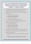 NGN ATI LEADERSHIP PROCTORED RETAKE 3  VERSIONS EXAM 2023 ACTUAL EXAM QUESTIONS  WITH DETAILED VERIFIED ANSWERS &lpar;100&percnt;  CORRECT&rpar; &sol;A&plus; GRADE ASSURED