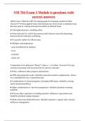 NM 704 Exam 3 Module 6 questions with correct answers&vert;100&percnt; verified&vert;21 pages
