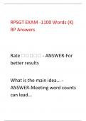 RPSGT EXAM / RPSGT  LATEST EXAM TEST BANK  2024 COMPLETE TEST BANK  WITH ACTUAL EXAM  QUESTIONS AND CORRECT  DETAILED ANSWERS- BUS  195 -- Team Exam Answers