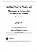 Solution Manual for Management Accounting for Decision Makers&semi;9781292349459 &comma; 10th Edition by Peter Atrill&comma; Eddie McLaney