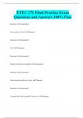 ETEC 171 Final Practice Exam Questions and Answers 100&percnt; Pass