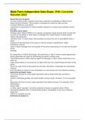 State Farm Independent Auto Exam&comma; With Complete Solution 2023