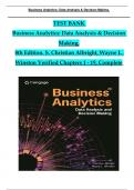 Solution Manual For Business Analytics Data Analysis & Decision Making, 8th Edition by S. Christian Albright, Wayne L. Winston