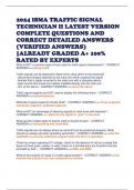 2024 ISMA TRAFFIC SIGNAL TECHNICIAN II LATEST VERSION COMPLETE QUESTIONS AND CORRECT DETAILED ANSWERS &lpar;VERIFIED ANSWERS&rpar; &vert;ALREADY GRADED A&plus; 100&percnt; RATED BY EXPERTS