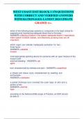 WEST COAST EMT BLOCK 1 170 QUESTIONS WITH CORRECT AND VERIFIED ANSWERS WITH RATIONALES&period; LATEST 2024 UPDATE GRADED A&plus;&period;