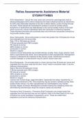 Relias Assessments Assistance Material DYSRHYTHMIA