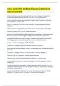 serv safe 8th edition Exam Questions and Answers