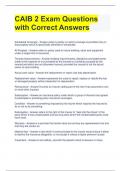CAIB 2 Exam Questions  with Correct Answers