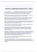 Airmen Leadership School ALS - Test 1 with correct Answers 2024