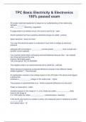 TPC Basic Electricity & Electronics 100&percnt; passed exam&period;